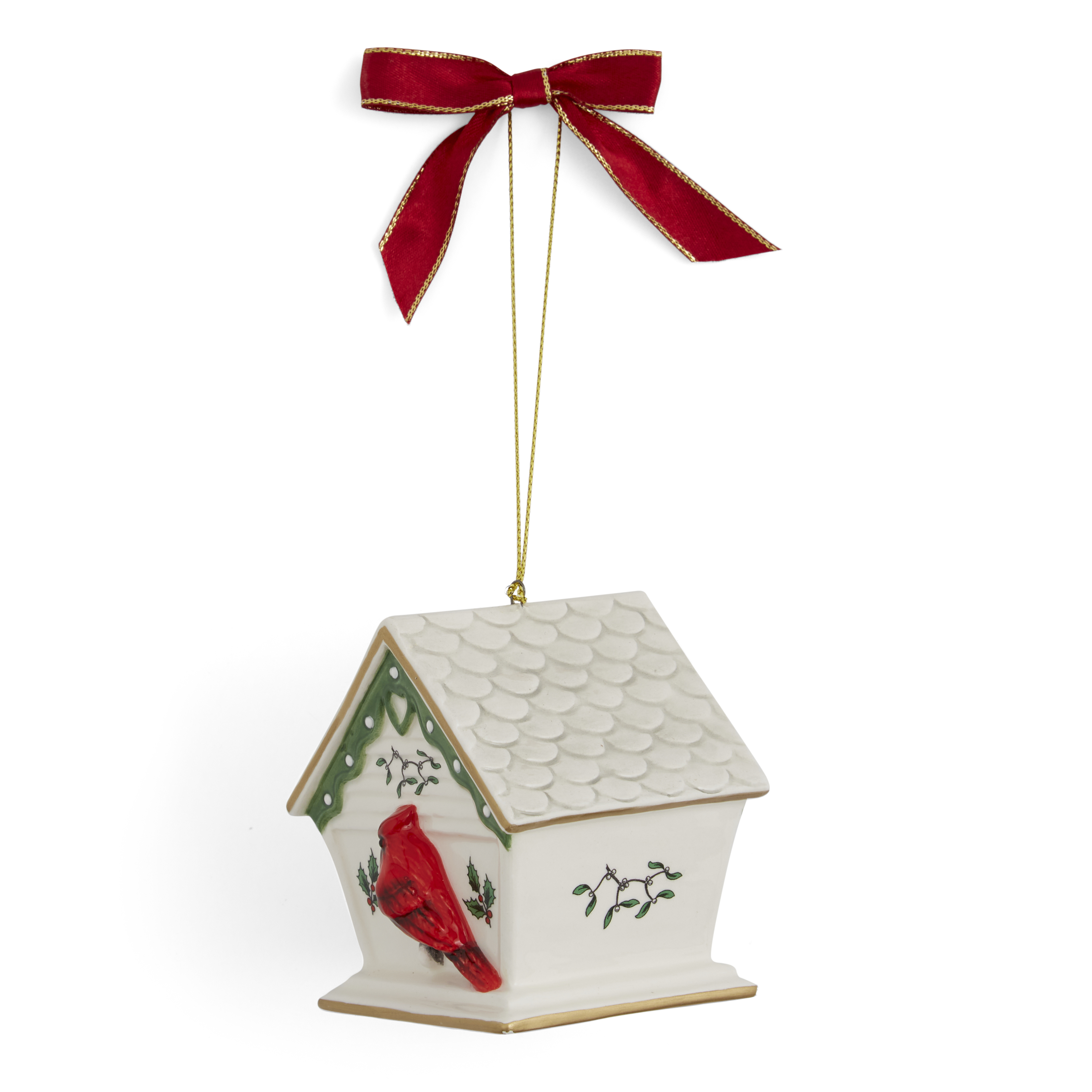 Christmas Tree Birdhouse Ornament image number null